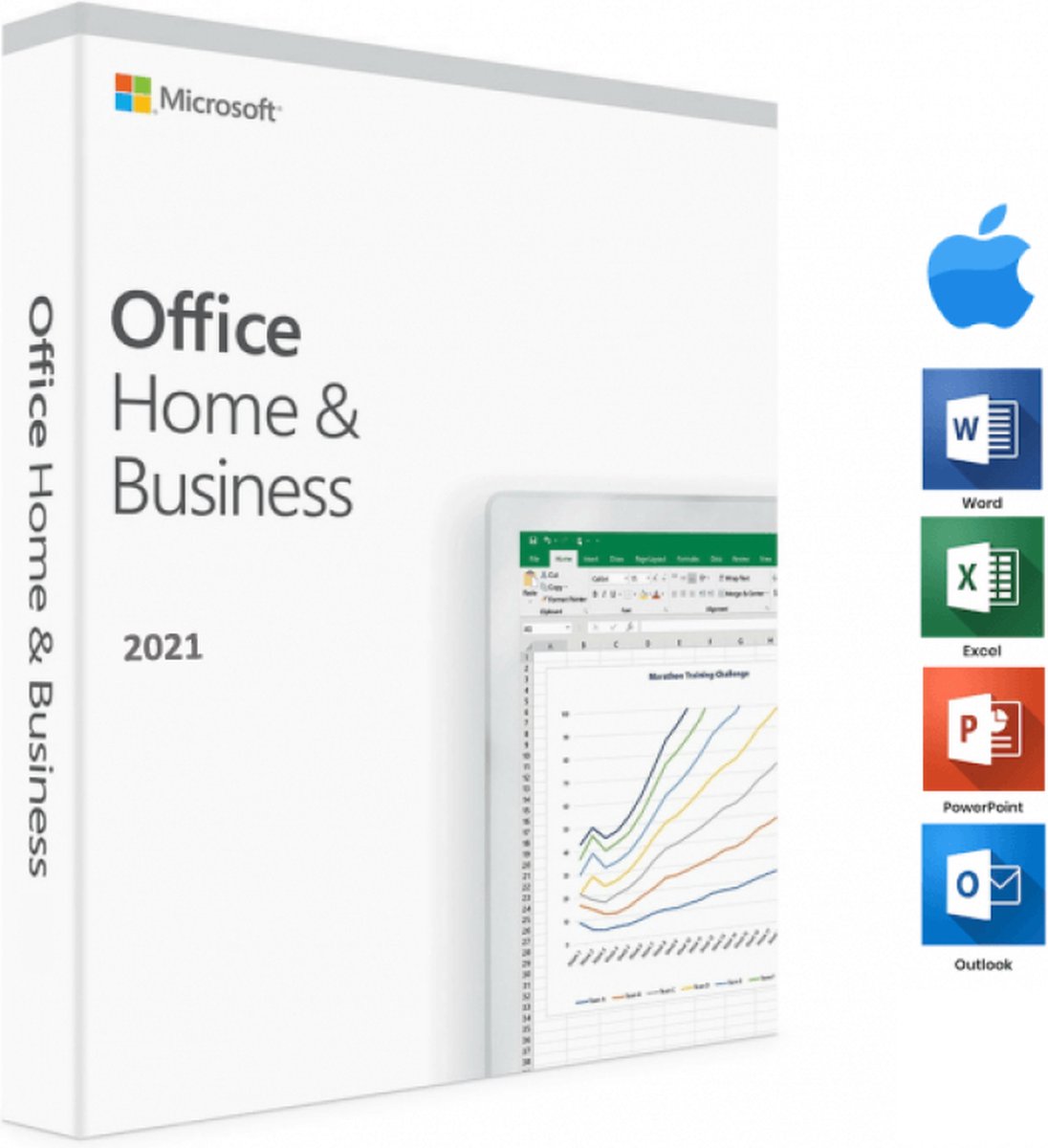 Microsoft Office 2021 Home & Business - 1 apparaat - Eenmalige