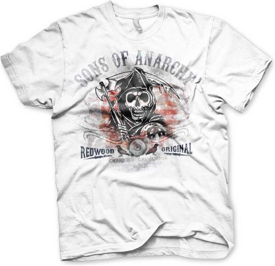 SONS OF ANARCHY - T-Shirt Distressed Flag (S)