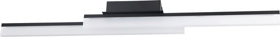EGLO Palmital Plafondlamp - LED - 88 cm - Zwart/Wit - Badkamer - Spiegellamp