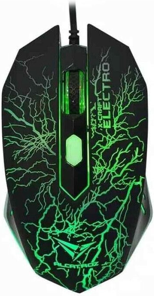 Alcatroz X-Craft Classic Electro Gaming Mouse USB Wired 2400 CPI 4 Button Lap pc