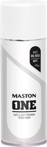 Maston ONE - spuitlak - mat - wit (RAL 9010) - 400 ml