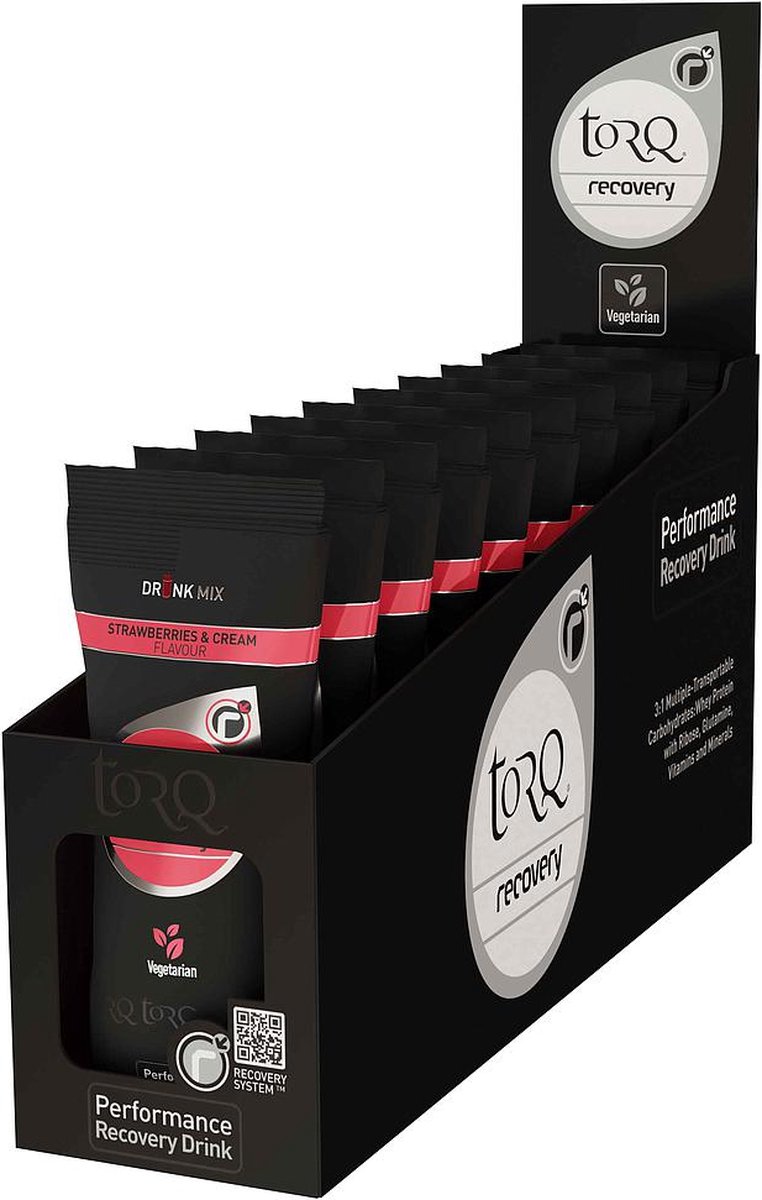 Torq Herstel Zakje 50g (Doos 10) Aardbeien & Crème