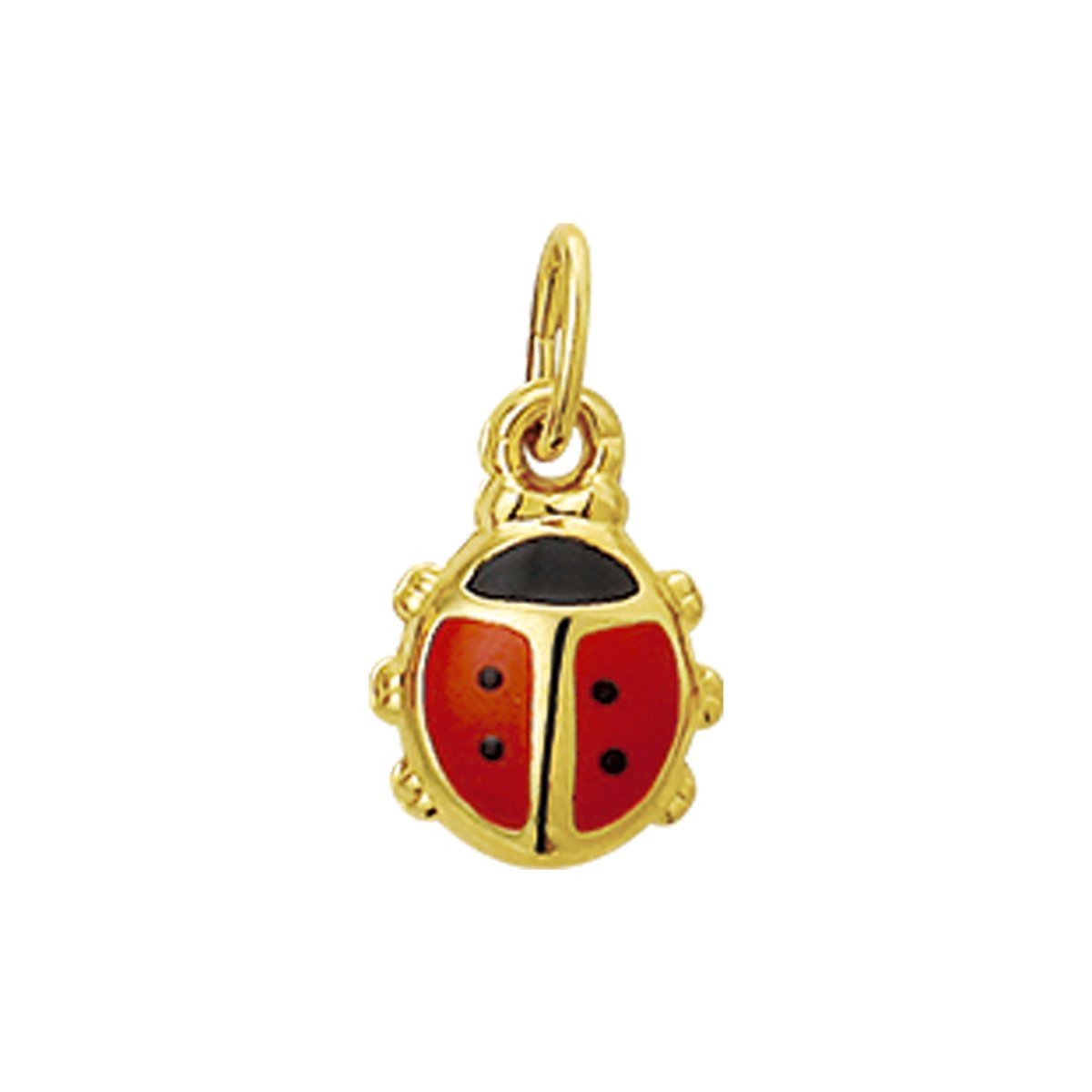YO&NO Hanger lieveheersbeestje - Goud - 14 Karaat