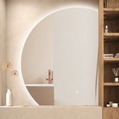 FENOMÉ Sensa Halfrond Badkamerspiegel 80cm spiegel met LED verlichting incl. spiegelverwarming – Dimbaar