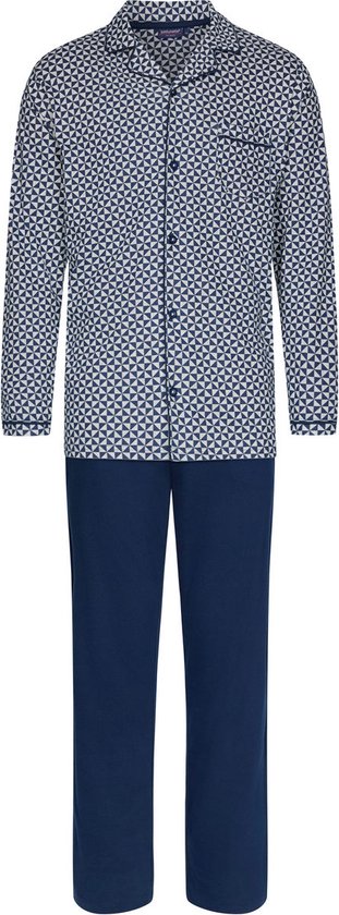 Pastunette Pyjama lange broek - 529 Blue - maat M (M) - Heren Volwassenen - 100% katoen- 23232-600-6-529-M