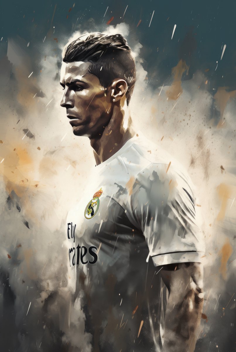 Cristiano Ronaldo Poster | Real Madrid | Ronaldo Abstract | Voetbalposter  |... | bol