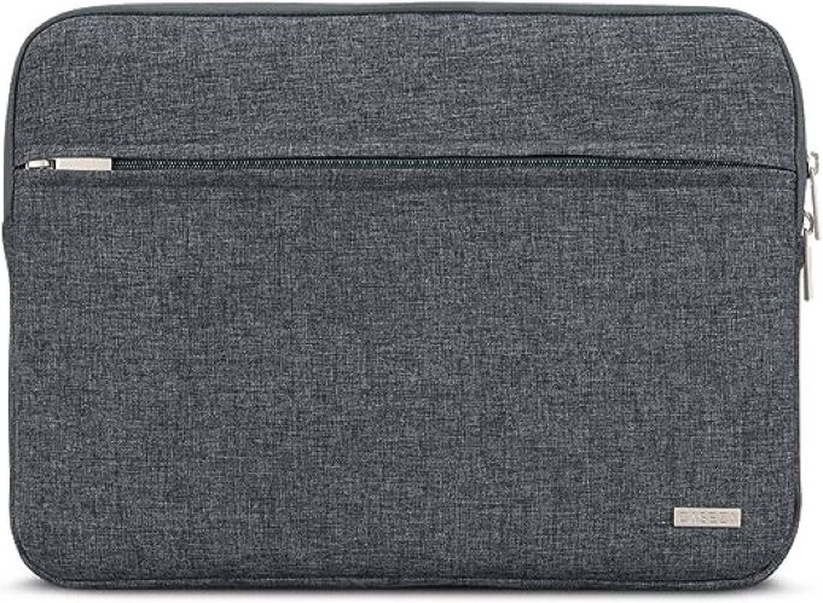 CASEZA Laptophoes MacBook Pro 14 inch M1 antraciet Melange laptoptas Milan Laptop Sleeve beschermhoes voor 14 inch laptops, de MacBook Pro 16 en de Dell XPS 15 - Case Notebook