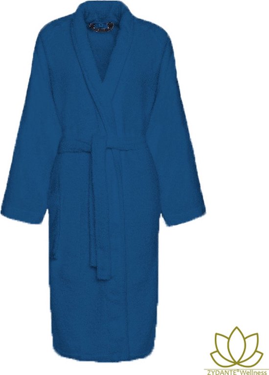 Badjas - Zydante Wellness - Katoen - Marine blauw XL