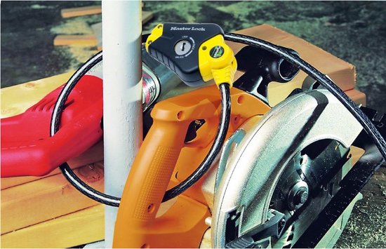 Masterlock Python - Kabelslot - 180cm x 10mm - 4 sleutels - Zwart van MasterLock — afbeelding 4