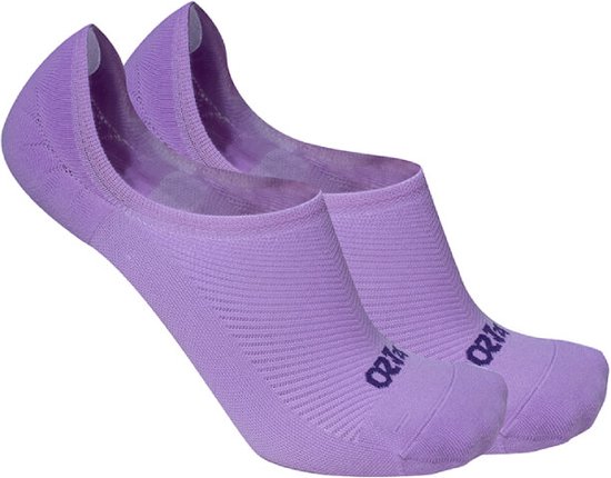 OS1st Nekkid comfort footies maat M (39-43.5) – paars – siliconen hiel grip - lichte compressie – minimaliseert wrijving en blaren – naadloze teen – vochtafvoerend - antimicrobieel