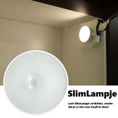 SlimLampje - Verlichting met bewegingssensor - LED lamp op batterij - Draadloos - Hal, Slaapkamer, Trap, Kast verlichting lampje met beweging indicator