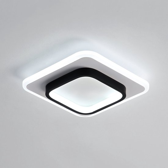 Loft Stijl Lamp JINYU LED Plafondspot E27 Loft Stijl - Moderne Zwarte Plafondlamp Voor Binnen (Geen Lamp Inbegrepen) Vierkante Plafondlamp Zwart