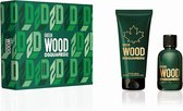 Dsquared2 Green Wood coffret cadeau Eau de toilette 100 ml Gel bain et douche parfumé 150 ml