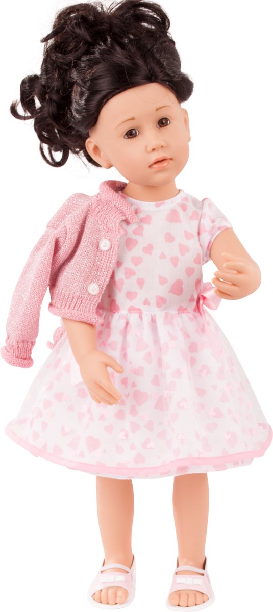 Götz poppenkleding Combinatie Pink love voor pop van 45-50cm van Götz — afbeelding 3