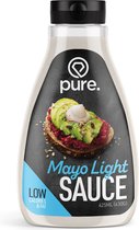 PURE Low Carb Sauce - Mayo Light - 425ml - caloriearm & vetarm - dip saus - dieet