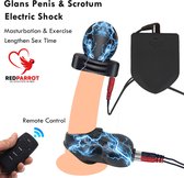 E-stim eikel en balzak - Elektrische stimulatie penis en scrotum - Stroom seks - Schok - BDSM - 2 in 1 luxe set - Goede kwaliteit