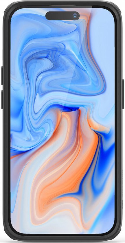 ESR Classic Hybrid HaloLock Coque adaptée pour Apple iPhone 15 – Compatible avec MagSafe – Coque arrière avec support – Béquille pour appareil photo – Zwart transparent