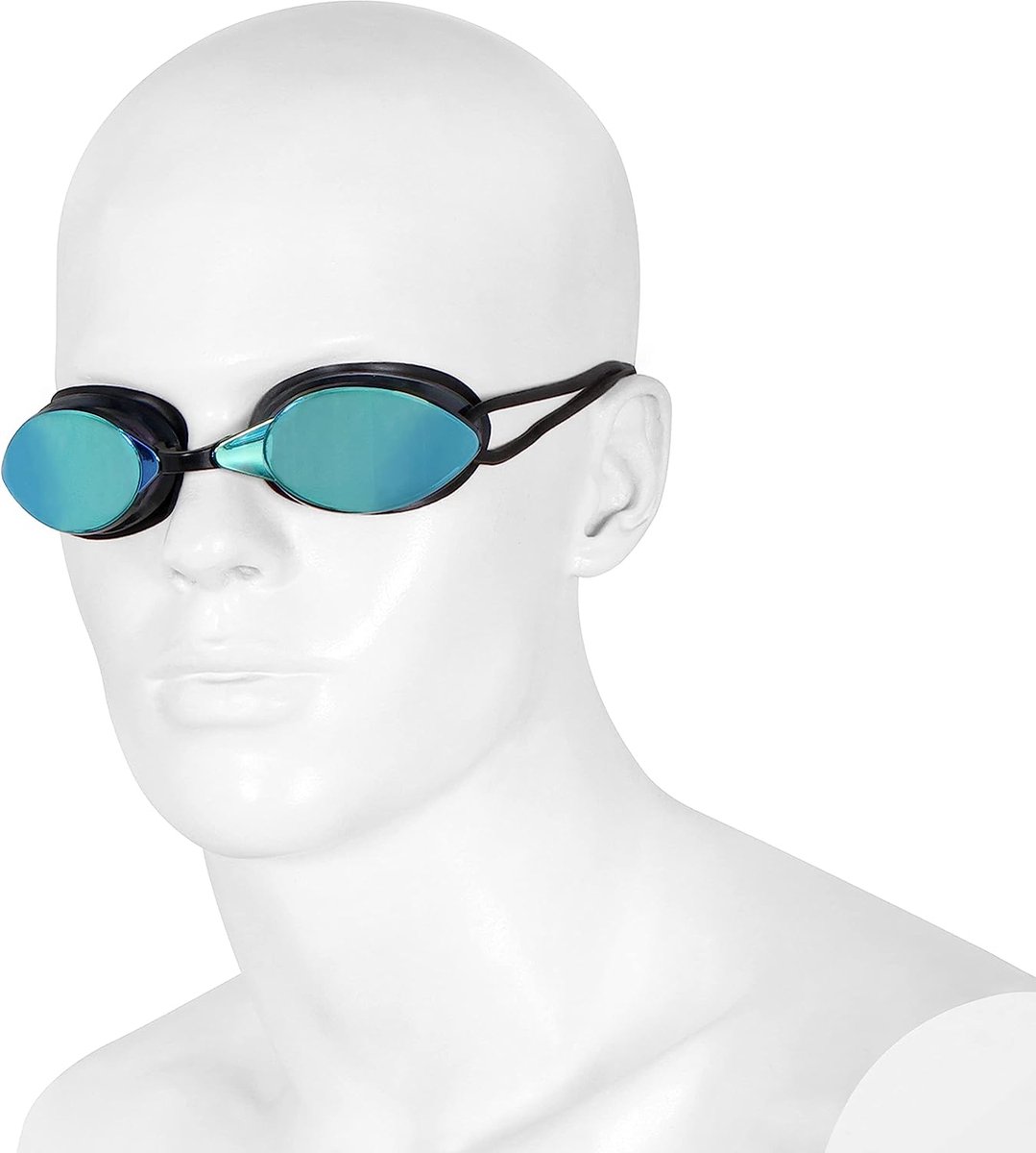 Nivia Swimming Goggles Voor Volwassenen (Zwart)