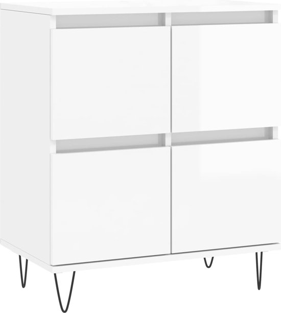 vidaXL Dressoir 60x35x70 cm bewerkt hout betongrijs, kast, opbergkast, bijzetkast, wandkast, houten kast, opslagkast, kasten, wandkasten, opbergkasten
