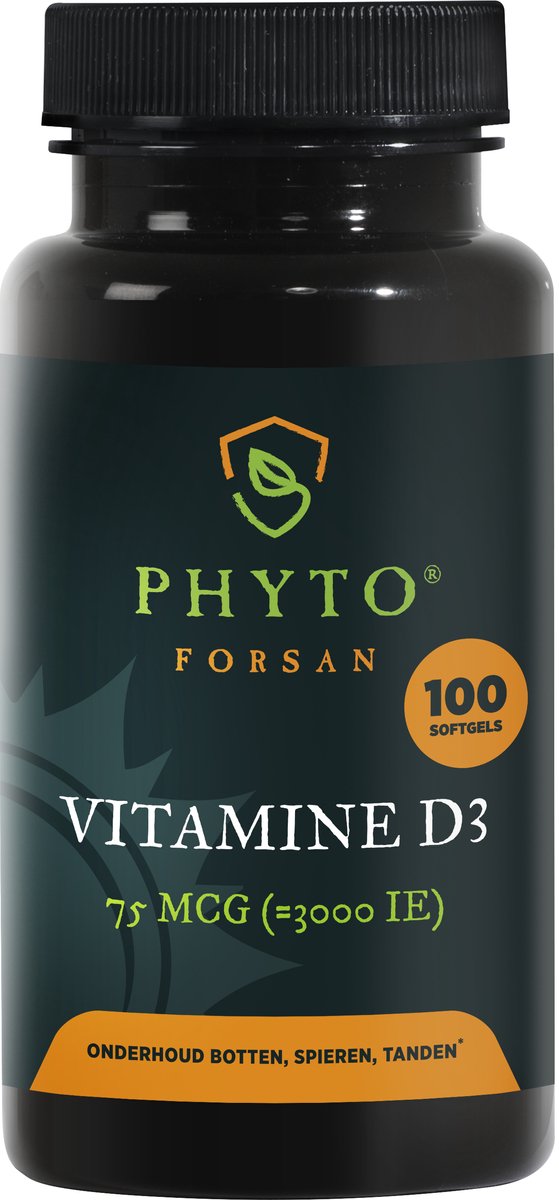 Vitamine D3 75 mcg 100 softgels