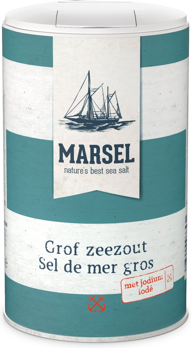 Goedkoopste Marsel grof zeezout 500 gram - Keukenzout - Culinair zout - Eetzout