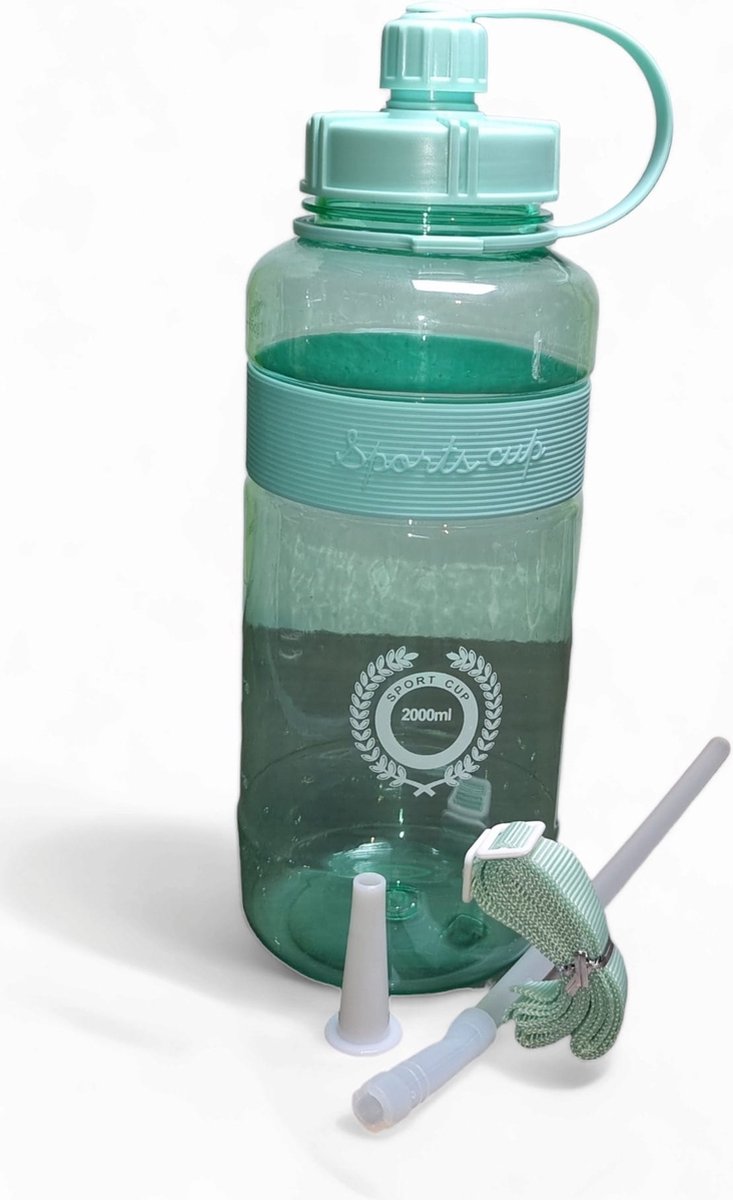 Drinkfles 2 Liter | Grote Capaciteit Sport | Water | Outdoor | Camping | Picknick | Fiets | Sport drink fles| 2 Liter| Bidon