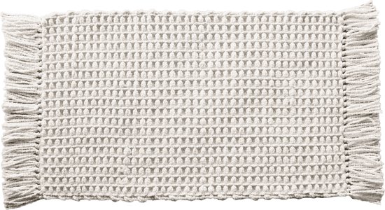 Badmat Heckettlane Madras - 70x120 cm - White Cassé