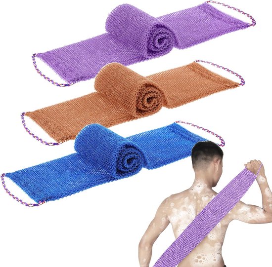 Ensemble 3 Pièces De Gommage Exfoliant Pour Le Bain, Serviette De