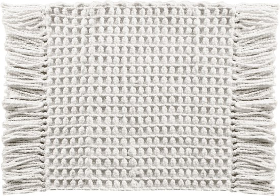 Badmat Heckettlane Madras - 60x60 cm - White Cassé