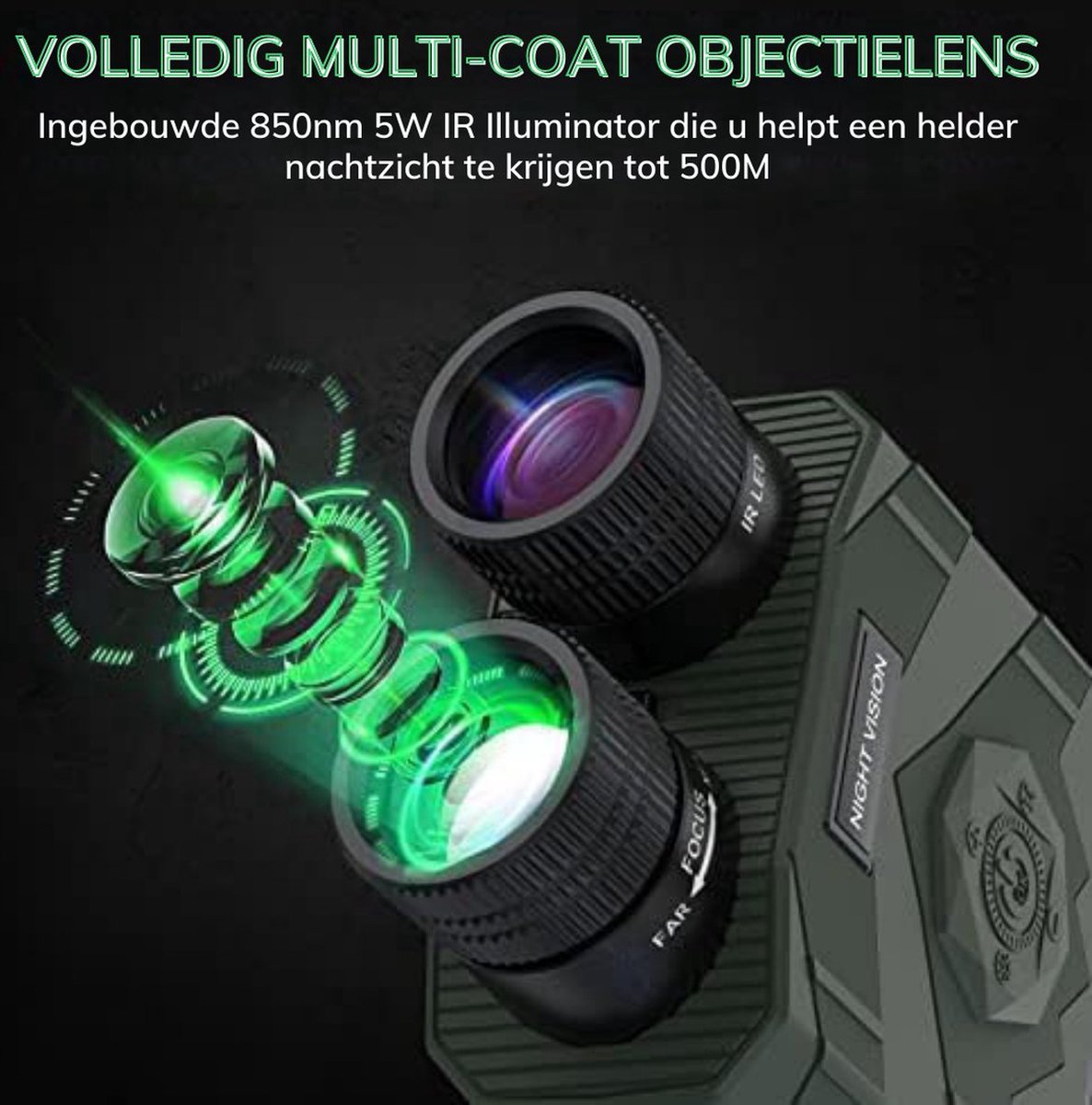 Lunettes De Vision Nocturne, Jumelles De Vision Nocturne 4k, Vision