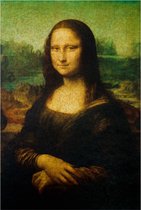 UNIDRAGON Houten Puzzel Voor Volwassenen Kunst Collectie - Mona Lisa - 1000 stukjes - 59x39,5 cm