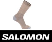 Salomon Socks - Running Predict Crew - Sirocco/Acorn/Almond Cream - XL 45-47