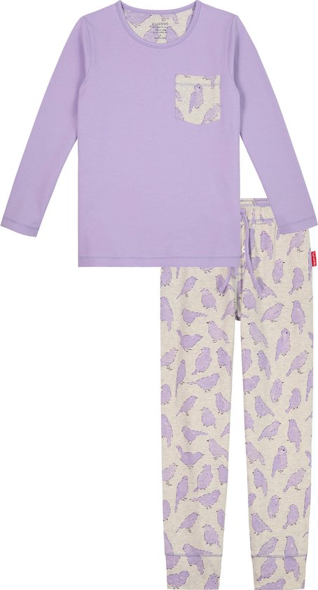 Claesen's® - Set Pyjama - Oiseaux - 95% Katoen - 5% Lycra