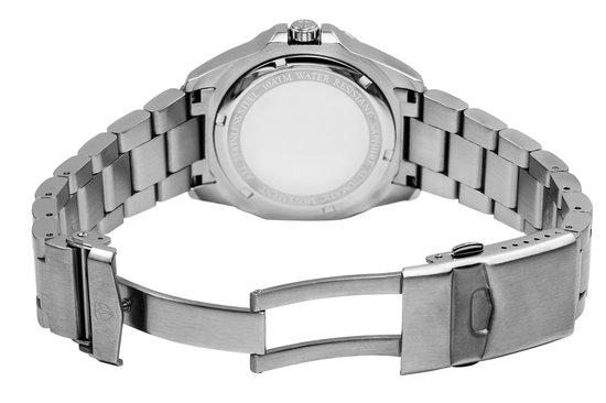 Brightson The Prestige - Montre automatique homme - Etanche - Verre saphir - Acier inoxydable 316L - Argent / Zwart