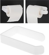 Waledano® WC Rolhouder - WC Papier Houder - WC Rol Houder zonder boren - Toiletrolhouder - WC - Zelfklevend - Wit