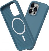 Geschikt voor Rhinoshield Apple iPhone 15 Pro Max Solidsuit Geschikt voor Mag Hoesje - Ocean Blue