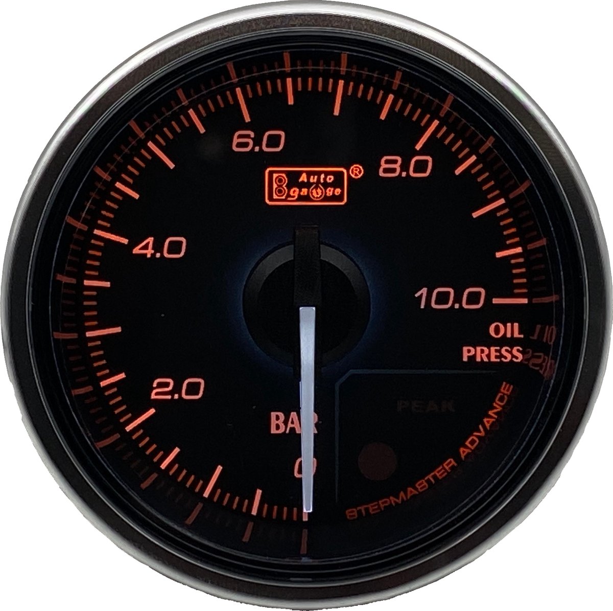Olie druk Meter Zwart 52mm premium