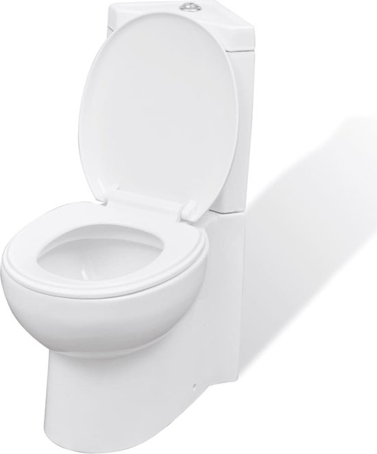 vidaXL-Toilet-hoekmodel-keramisch-wit - vidaXL