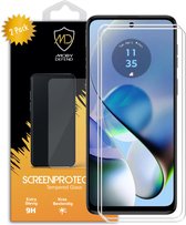 2-Pack Motorola Moto G54 Screenprotectors - MobyDefend Case-Friendly Gehard Glas Screensavers - Glasplaatjes Geschikt Voor Motorola Moto G54