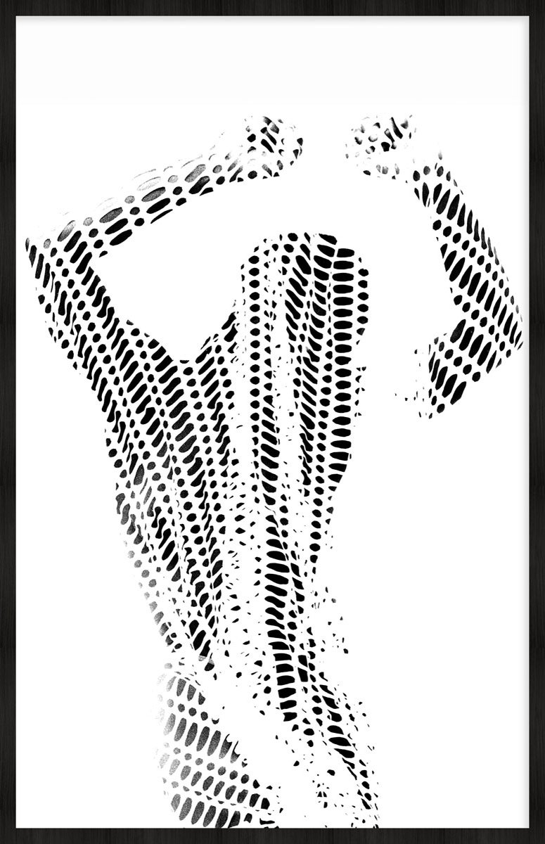 Wandkraft x Essamba Art - Autoportrait One - 98x148 cm - Forex ingelijst in zwarte lijst.