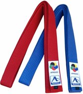 Karateband voor kumite Japanse stijl Arawaza | rood of blauw (Maat: 260)