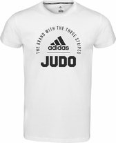 Adidas Community 21 T-shirt Judo | wit met zwarte opdruk (Maat: 164)