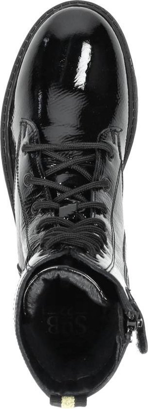 SUB55 Veterschoen hoog Veterschoen hoog - Zwart lak - Maat 31