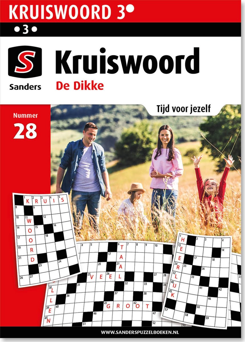 Sanders Puzzelboek Kruiswoord 3* De Dikke, editie 28 - Sanders Puzzelboeken