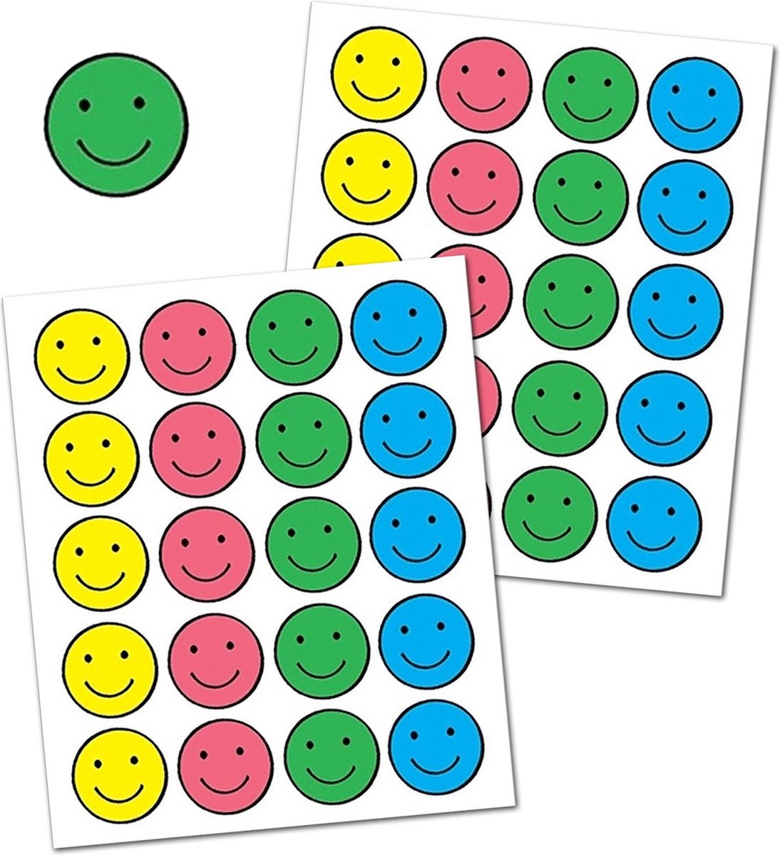 Pastel Regenbogen - 20 grote stickers | Stickers voor Kinderen