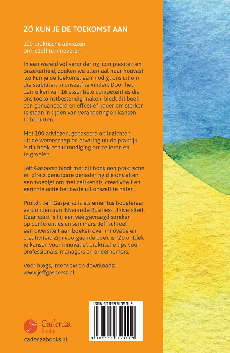 Zó kun je de toekomst aan - back cover