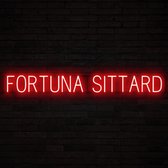 FORTUNA SITTARD - Lichtreclame Neon LED bord verlicht | SpellBrite | 136,66 x 16 cm | 6 Dimstanden - 8 Lichtanimaties | Reclamebord neon verlichting