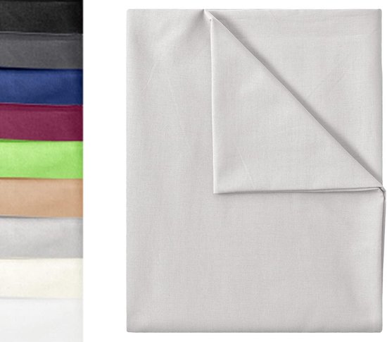Klassieke linnen lakens van 100% katoen, bedlaken, zonder elastiek, in vele formaten en kleuren, 150x250 cm