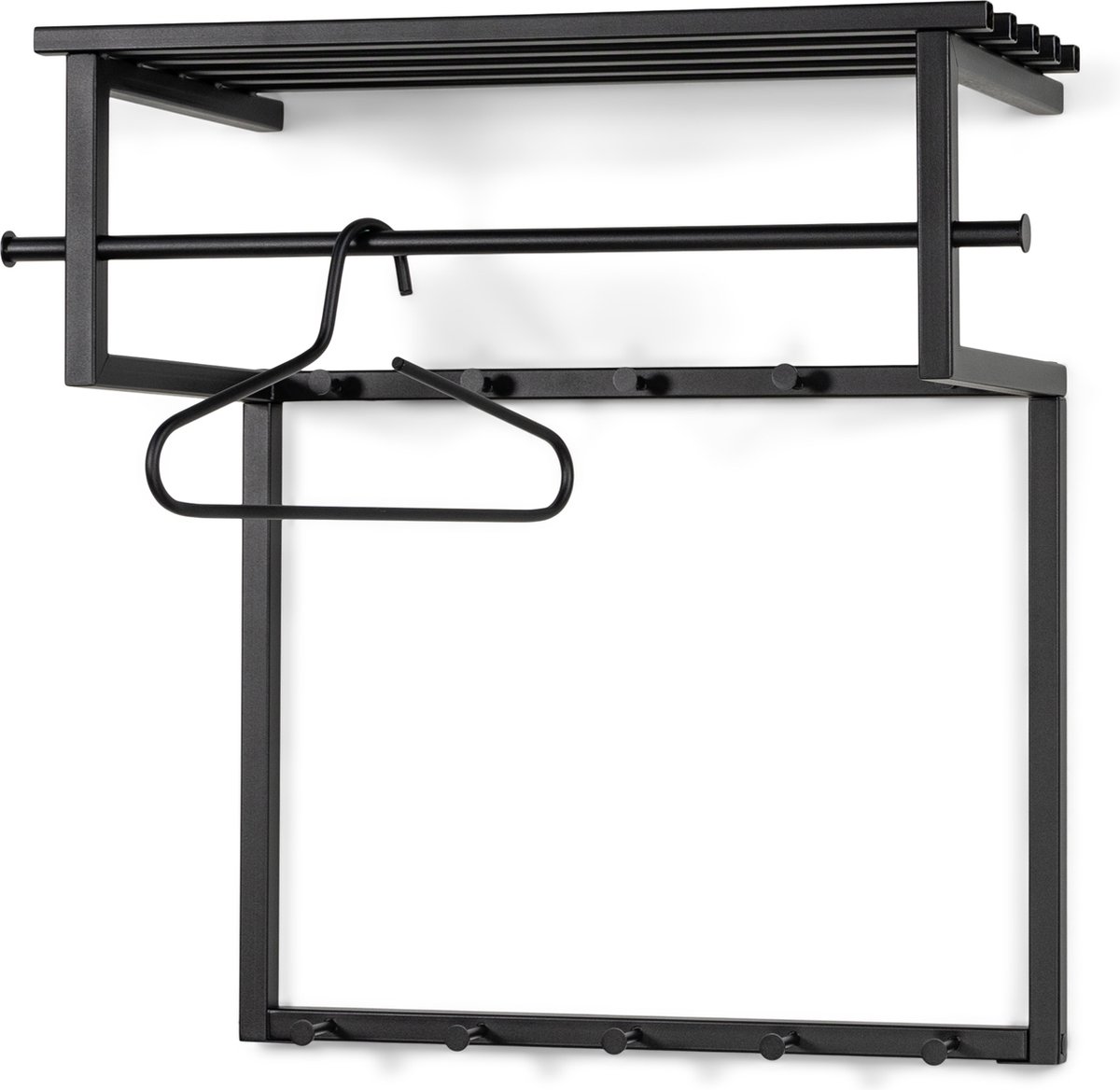 Spinder Design kapstok Rizzoli Black Edition - Zwart - 10 haken - Staal