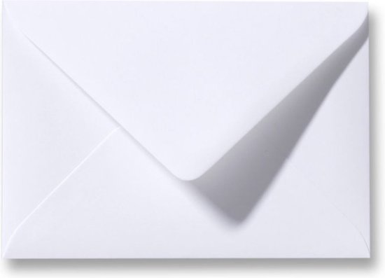 Enveloppes de Luxe - Wit - 50 pièces - C6 - 162x114mm - 110grms